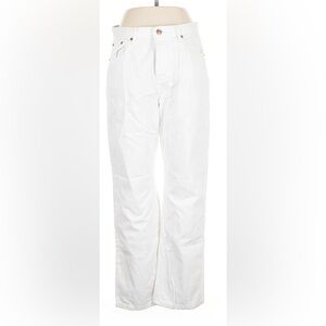 Avec Les Filles Cream Pants with Tan Label